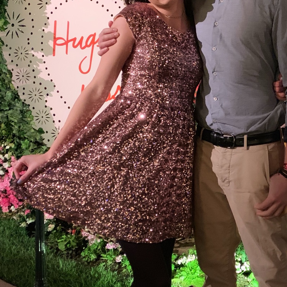 Sequin/glitter dress, pink